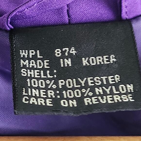 Vintage White Stag Ski Wear Deep Purple Lightweight Jacket Size Med - Picture 8 of 9